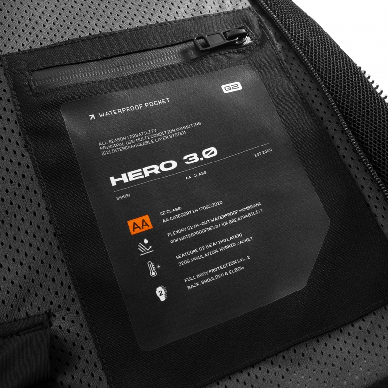 Shima Hero 3.0 mootorratta jope hall-fluorestseeriv kollane