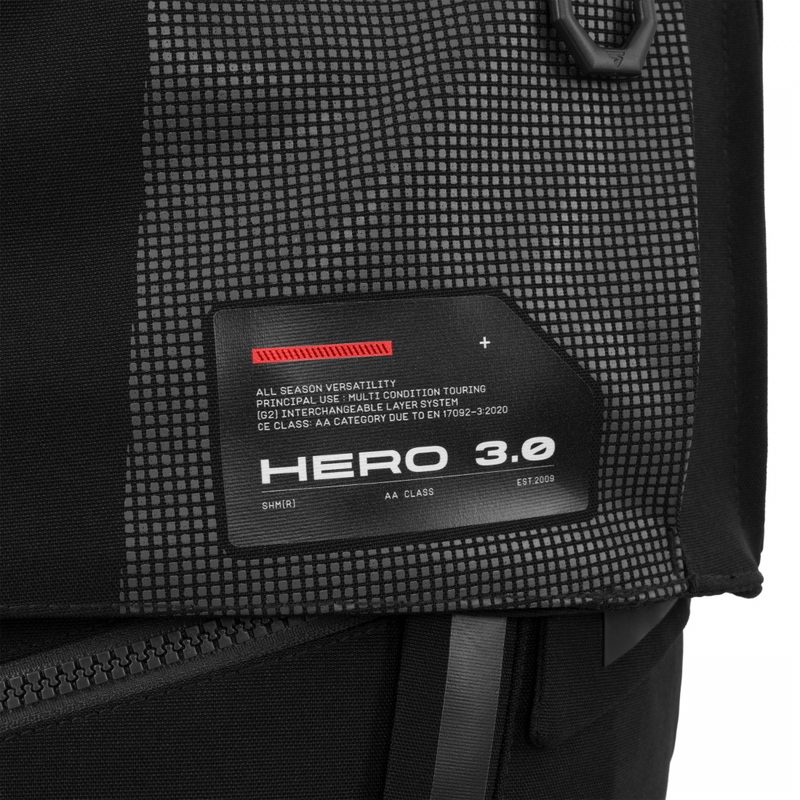 Shima Hero 3.0 mootorratta jope hall-punane