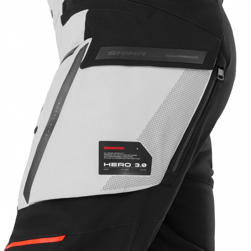 Shima Hero 3.0 mootorrattapüksid hallikas-sinised