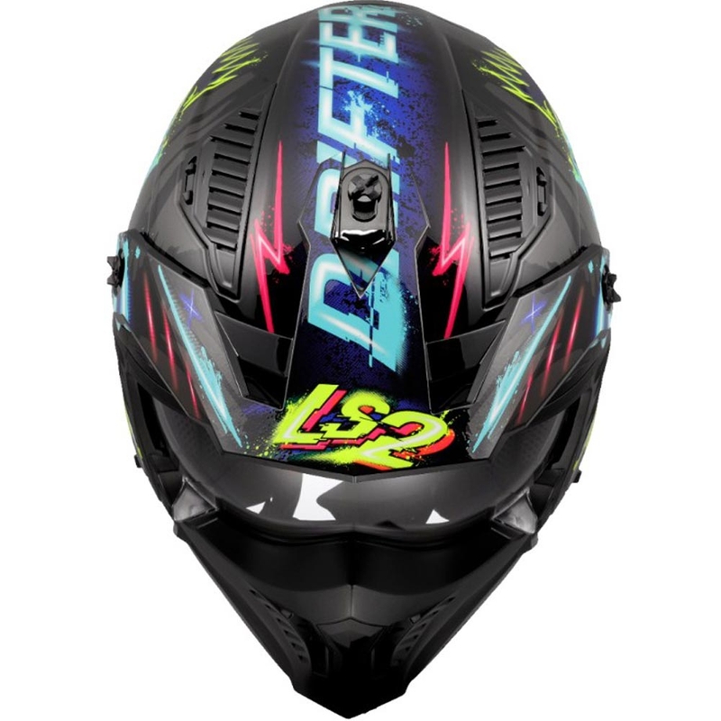 Trial mootorratta kiiver LS2 OF606 Drifter Rayz must-sinine