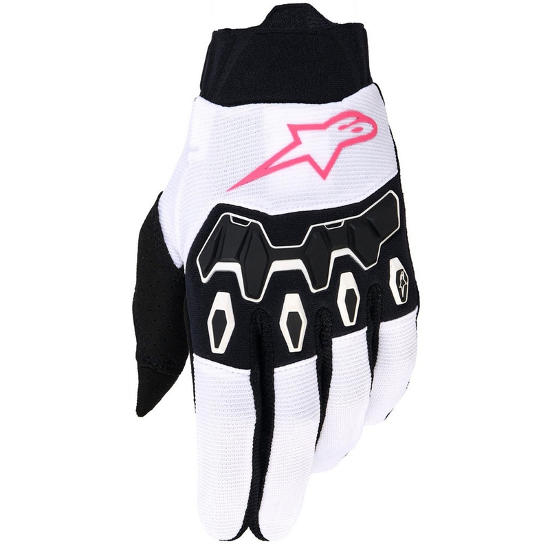 Alpinestars Stella Full Bore V2 naiste motokrossikindad valge-fluo roosa-mustad