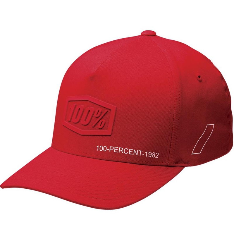 Laste müts 100% Shadow Snapback punane