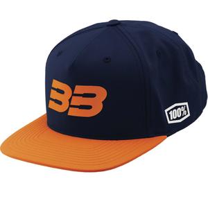 Mütsike 100% BB33 Snapback sini-oranž