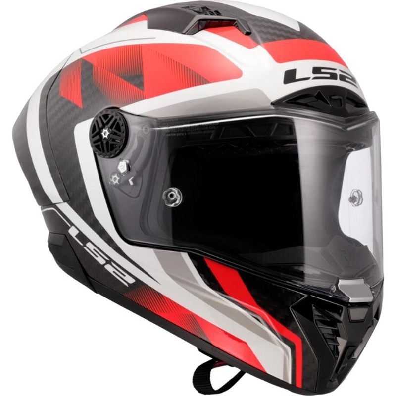Täismaskiiver mootorrattale LS2 FF805 Thunder C GP Aero Raute valge-punane