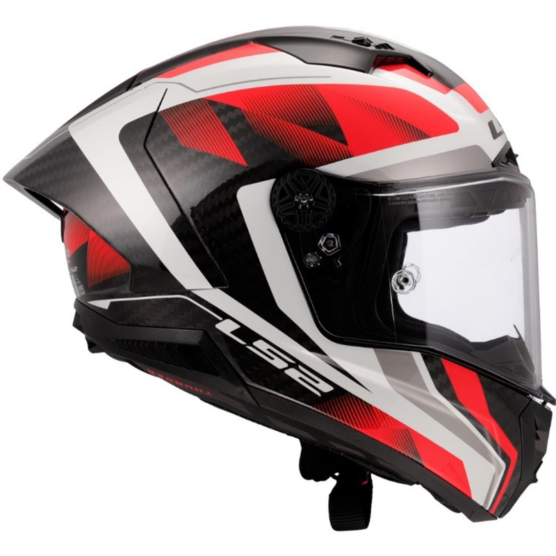 Täismaskiiver mootorrattale LS2 FF805 Thunder C GP Aero Raute valge-punane