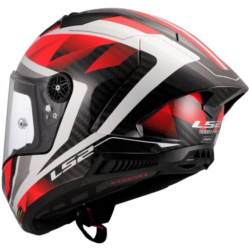 Täismaskiiver mootorrattale LS2 FF805 Thunder C GP Aero Raute valge-punane