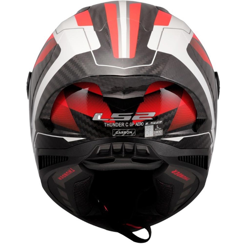 Täismaskiiver mootorrattale LS2 FF805 Thunder C GP Aero Raute valge-punane