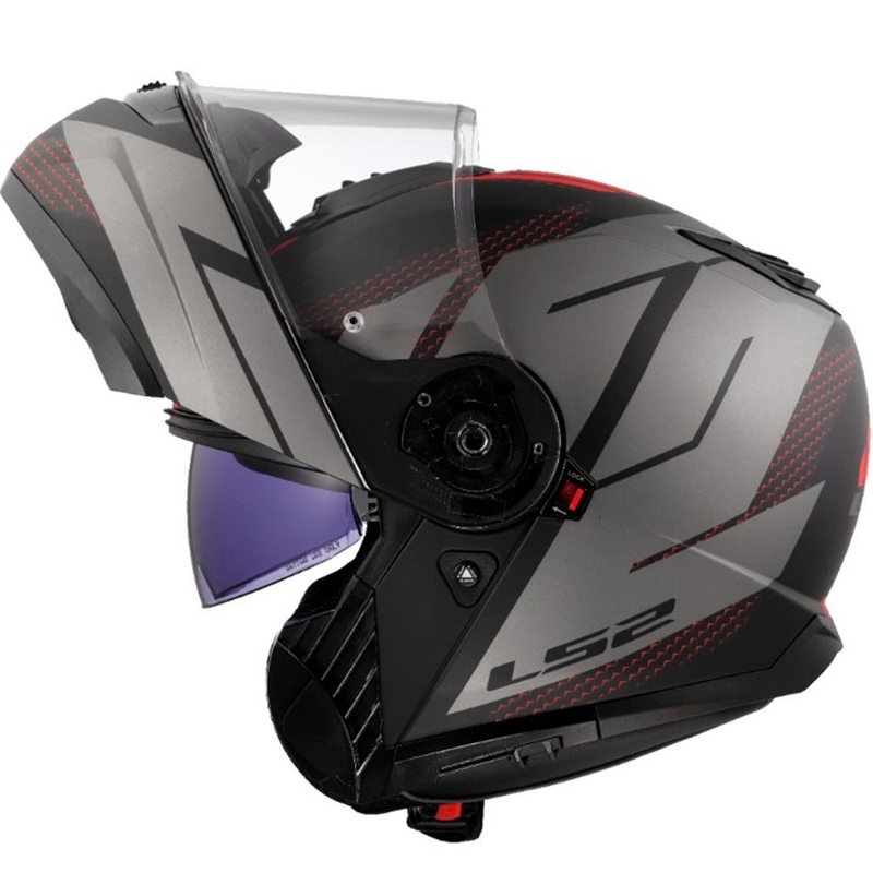 Ülesklapitav mootorrattakiiver LS2 FF908 Strobe II Code must-hall