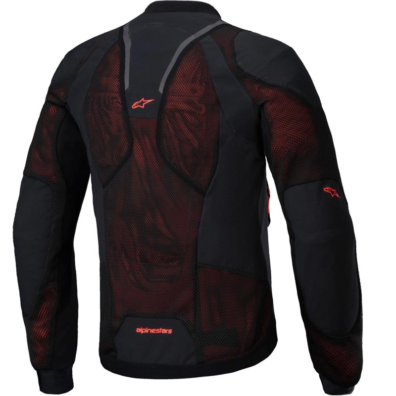 Alpinestars TROOP-AIR PRO must-fluo punane mootorratta jope