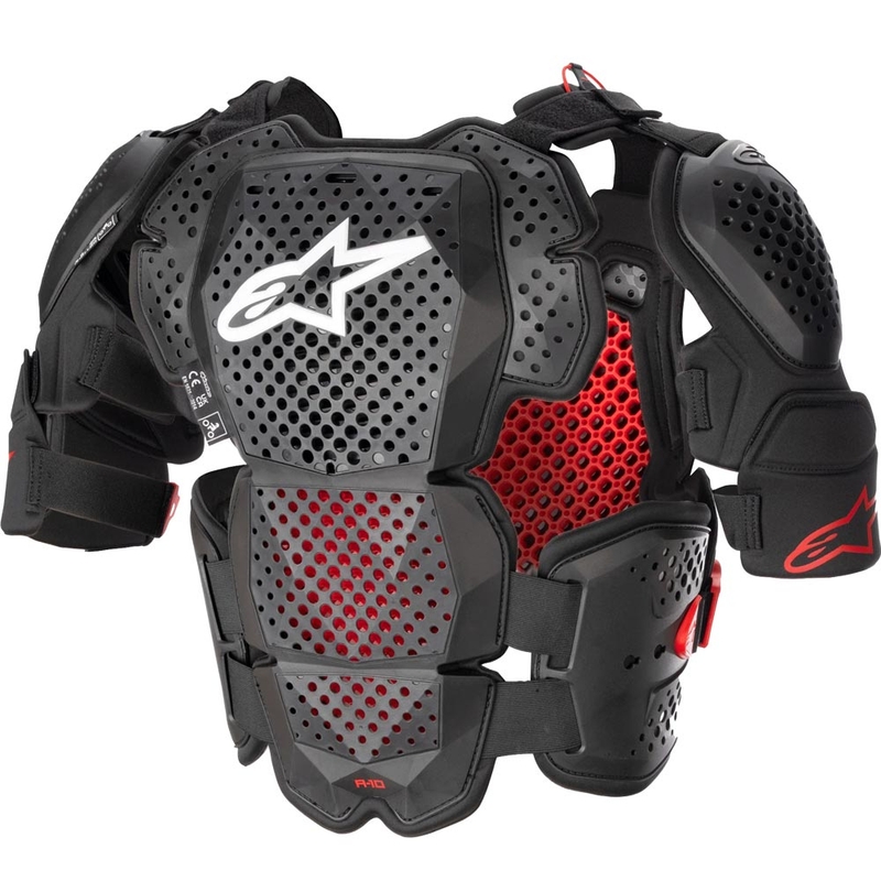 Alpinestars A-10 2 kehakaitse must-antratsiit-punane