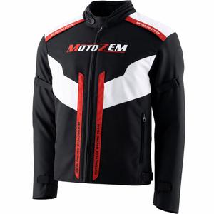 Motozem Team 2 mootorratta jope must-valge