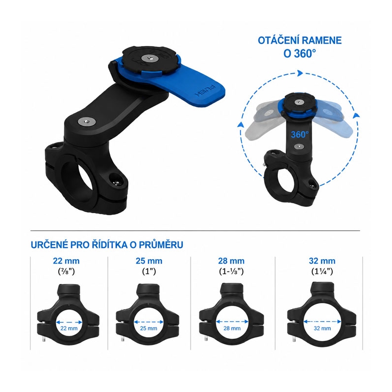 Quad Lock® mootorratta lenkstangi kinnitus (V2)