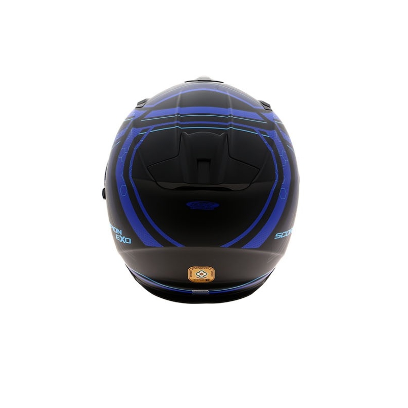 Integrální přilba na motorku Scorpion EXO-510 Air Sync černá matná-modrá výprodej