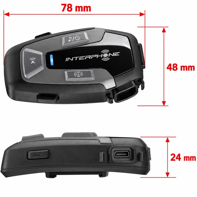 Bluetooth-peakomplekt Interphone U-COM6R - kaksikpakett