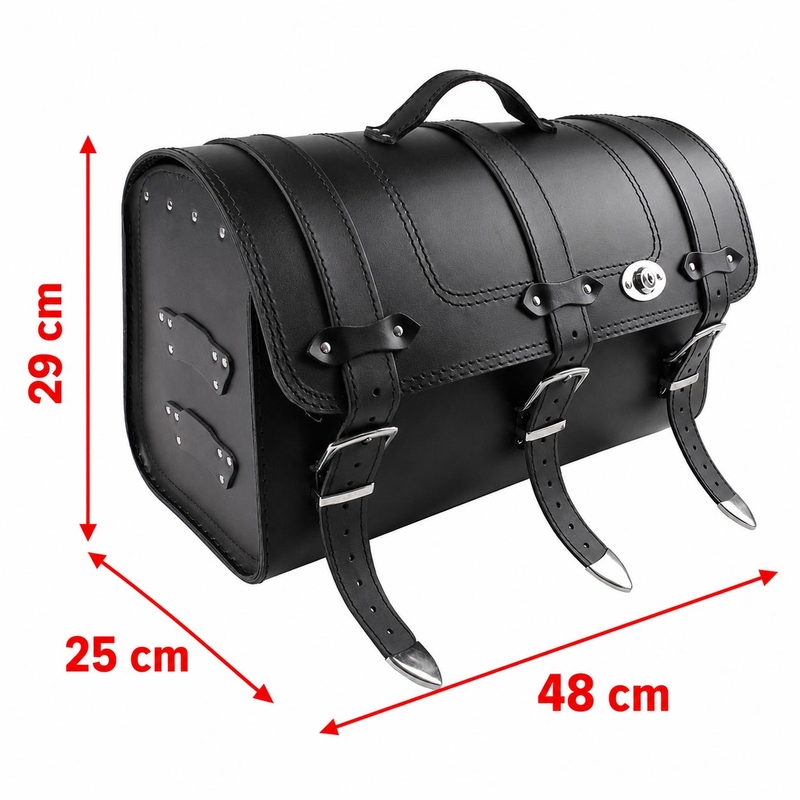 Nahkne mootorratta pakiruum Chopper RSA-131A-le lukuga