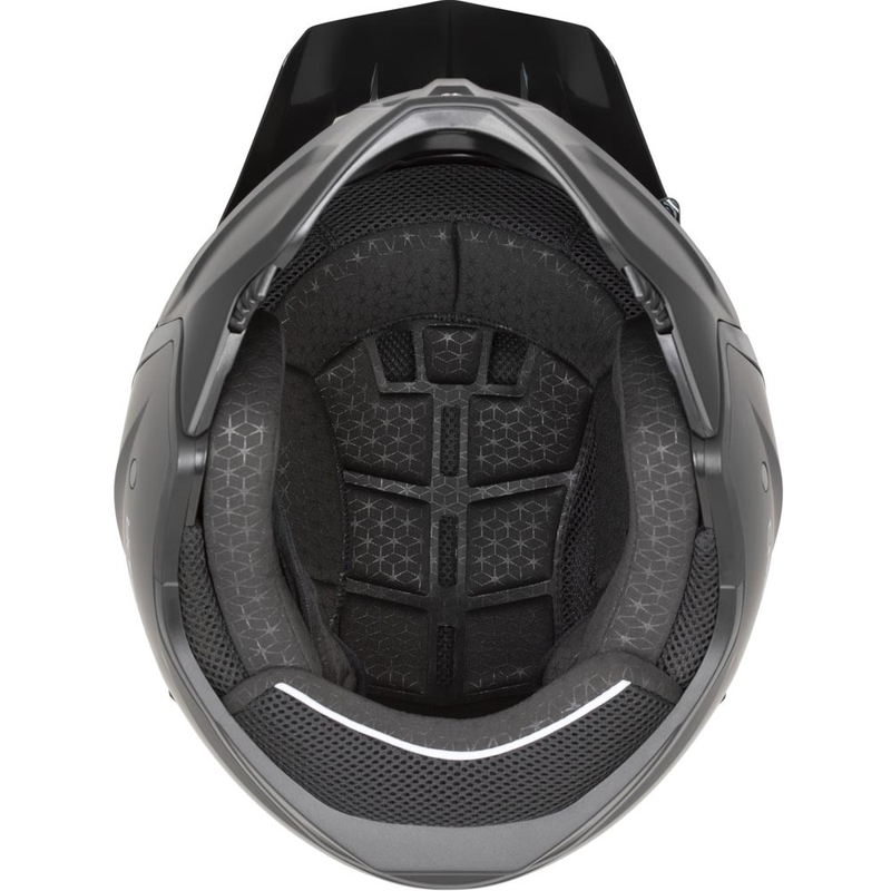 Moodulmootorratta kiiver Cassida Cross Country Dual fluorestsentskollane-must