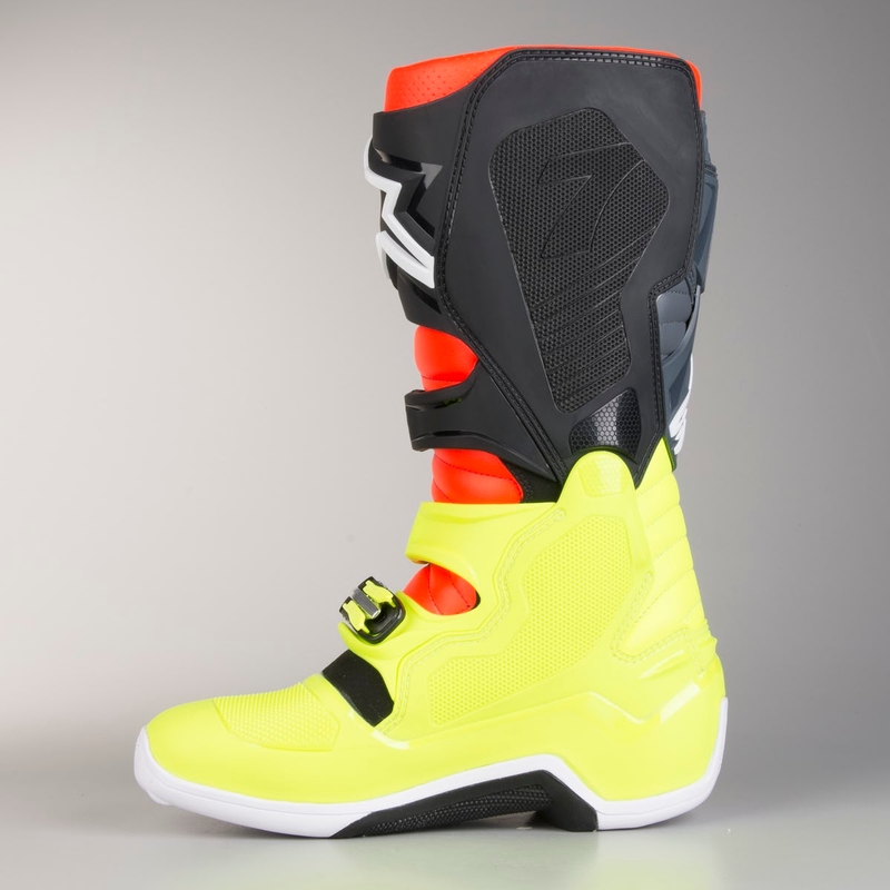 Boty na motorku Alpinestars Tech 7 červeno-fluo žluté