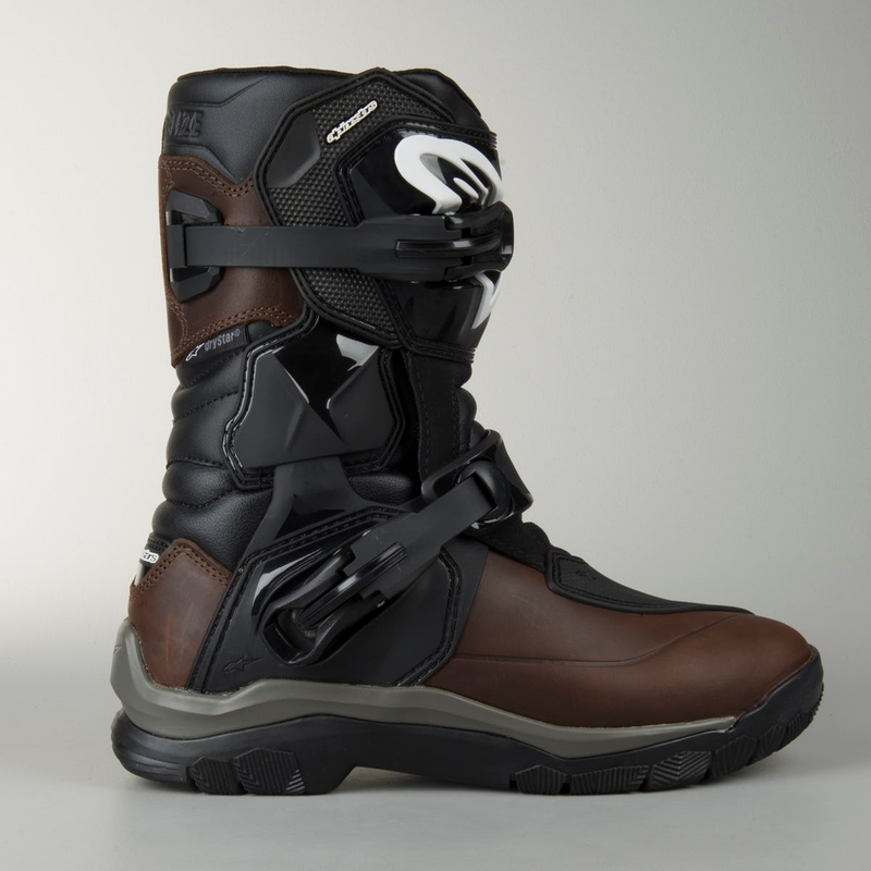 Alpinestars Belize õlitatud Drystar pruunid mootorratta saapad