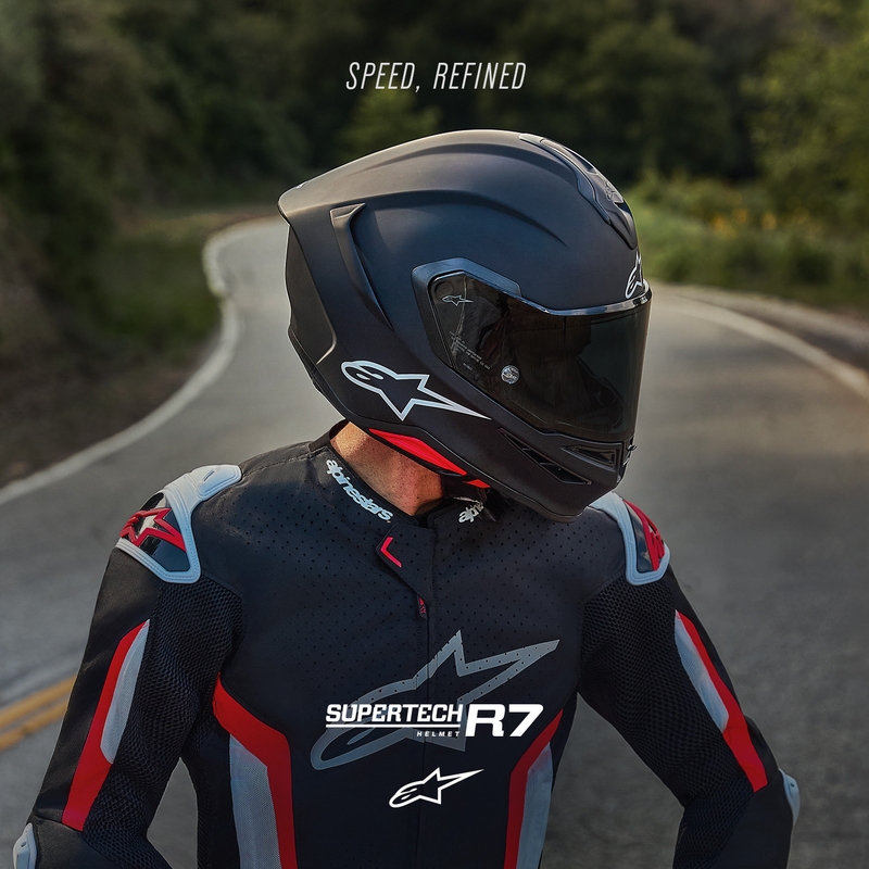 Alpinestars S-R7 Solid täismaskiga mootorrattakiiver mattmust