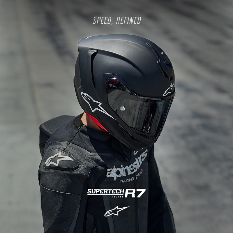 Alpinestars S-R7 Solid täismaskiga mootorrattakiiver mattmust