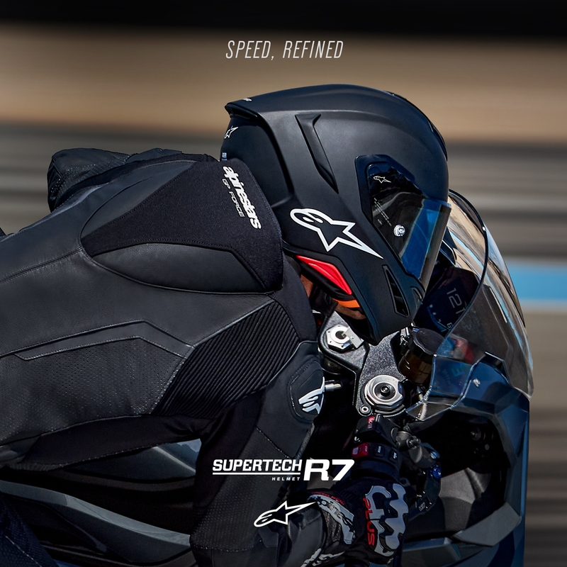 Alpinestars S-R7 Solid täismaskiga mootorrattakiiver mattmust