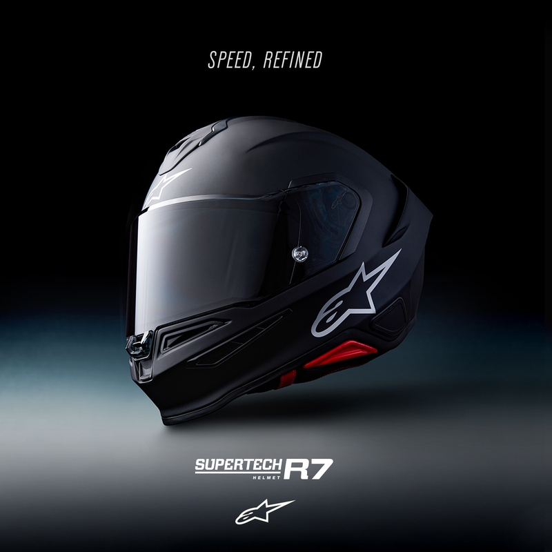Alpinestars S-R7 Solid täismaskiga mootorrattakiiver mattmust