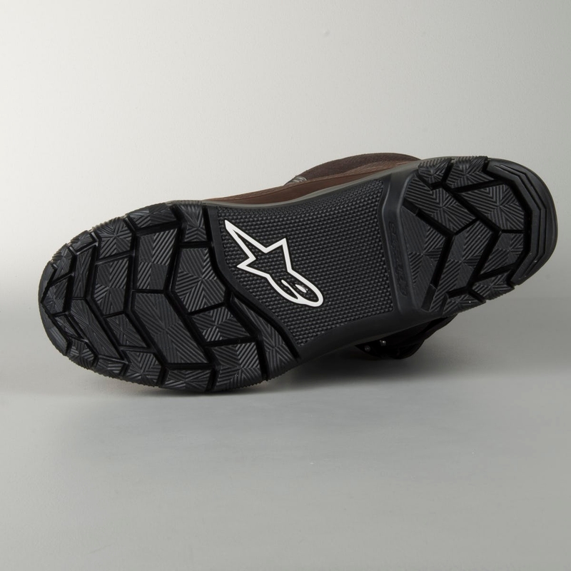 Alpinestars Belize õlitatud Drystar pruunid mootorratta saapad
