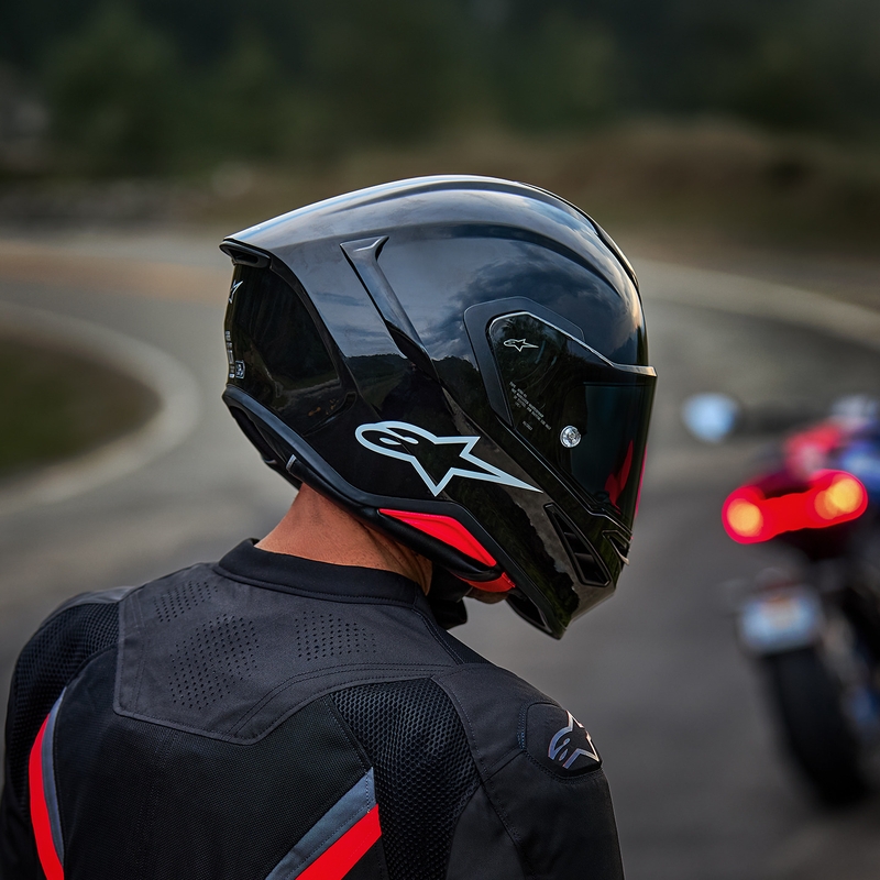 Alpinestars S-R7 Solid täismaskiga mootorrattakiiver must