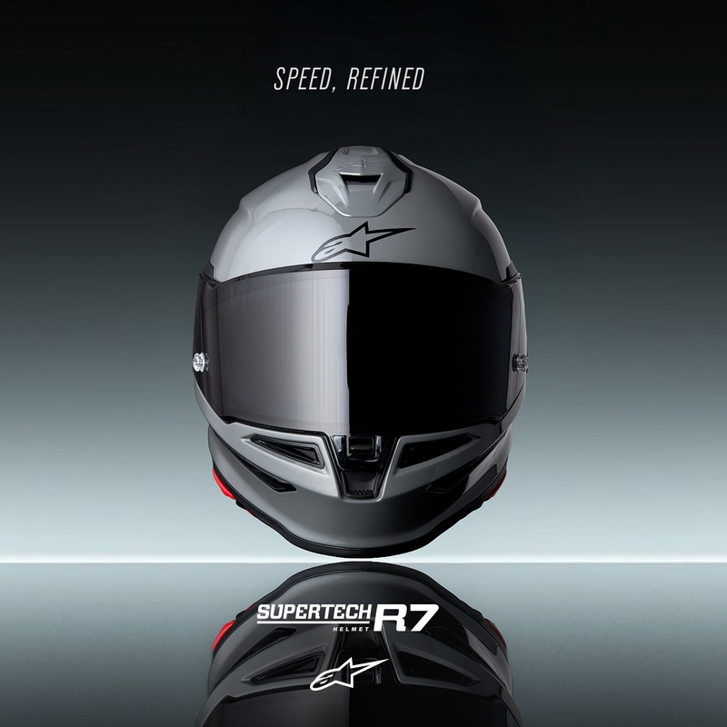 Alpinestars S-R7 Solid täismaskiga mootorrattakiiver hall