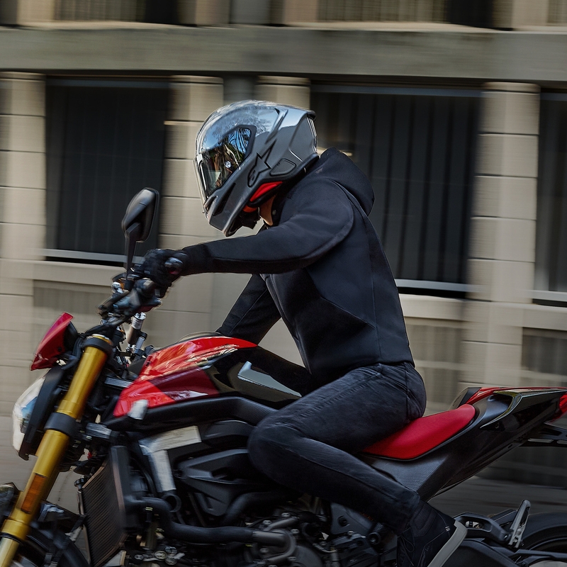 Alpinestars S-R7 Solid täismaskiga mootorrattakiiver hall