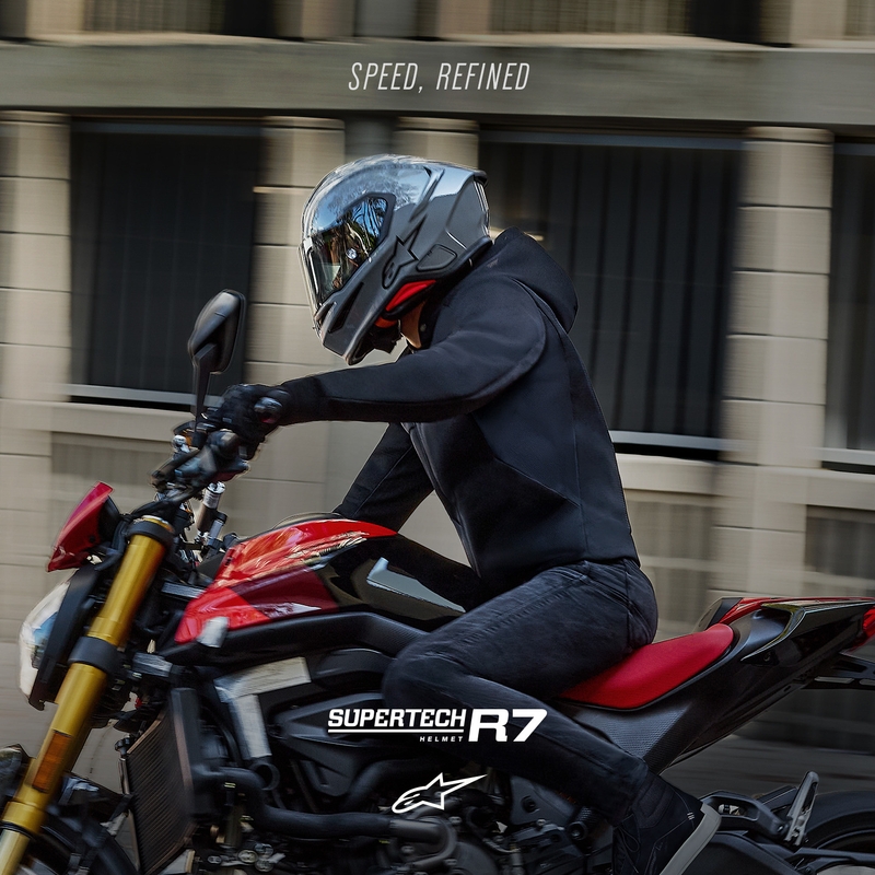 Alpinestars S-R7 Solid täismaskiga mootorrattakiiver hall