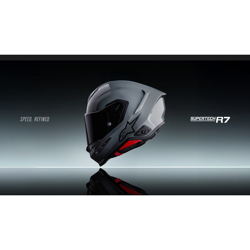 Alpinestars S-R7 Solid täismaskiga mootorrattakiiver hall