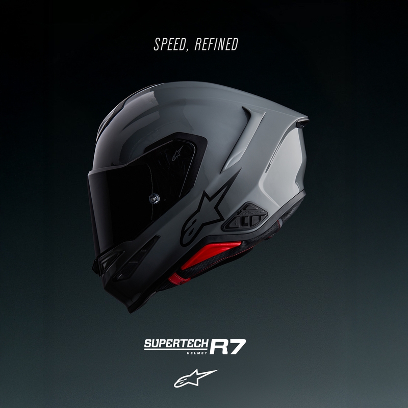 Alpinestars S-R7 Solid täismaskiga mootorrattakiiver hall
