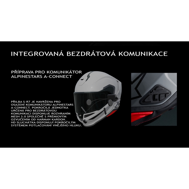 Alpinestars S-R7 Solid täismaskiga mootorrattakiiver hall