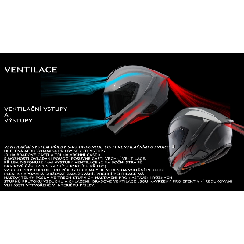 Alpinestars S-R7 Solid täismaskiga mootorrattakiiver valge