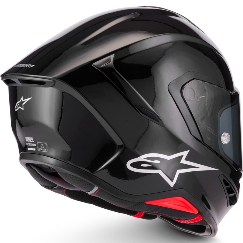 Alpinestars S-R7 Solid täismaskiga mootorrattakiiver must