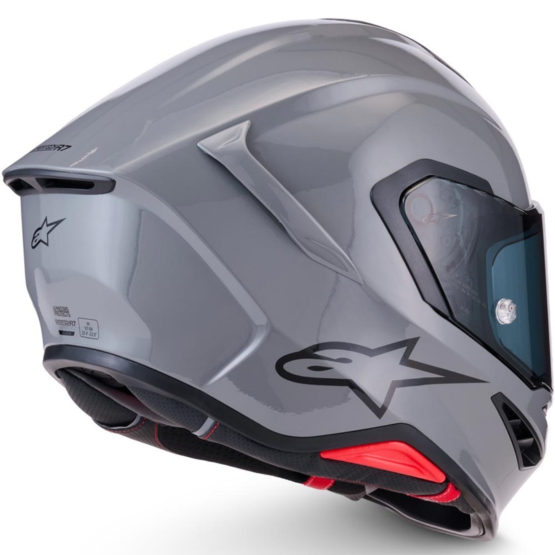 Alpinestars S-R7 Solid täismaskiga mootorrattakiiver hall