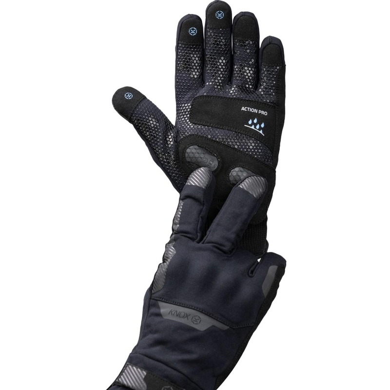 Knox Action PRO veekindlad mootorrattakindad mustad