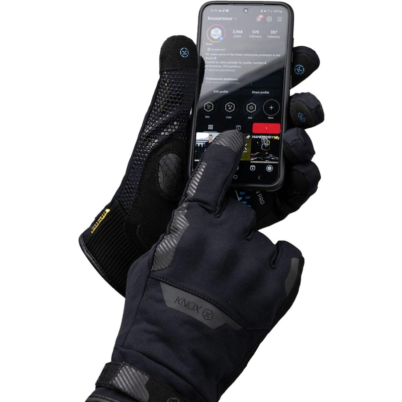 Knox Action PRO veekindlad mootorrattakindad mustad