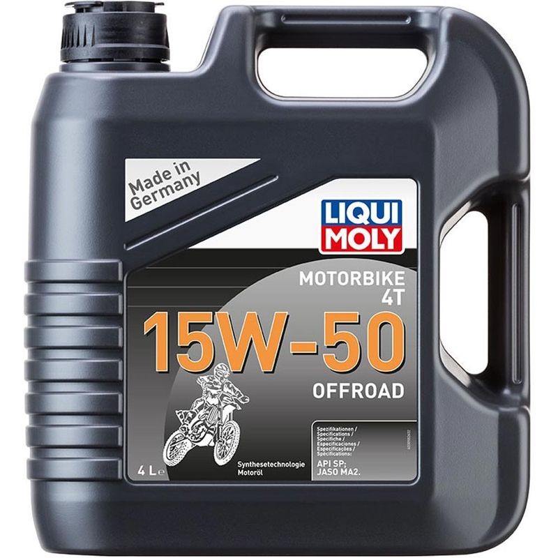 Sünteetiline mootoriõli LIQUI MOLY Motorbike 4T 15W50 Offroad 4 l