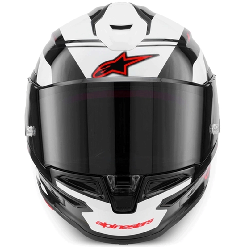 Alpinestars S-R7 A-Core täismaskiga mootorrattakiiver must-valge-punane