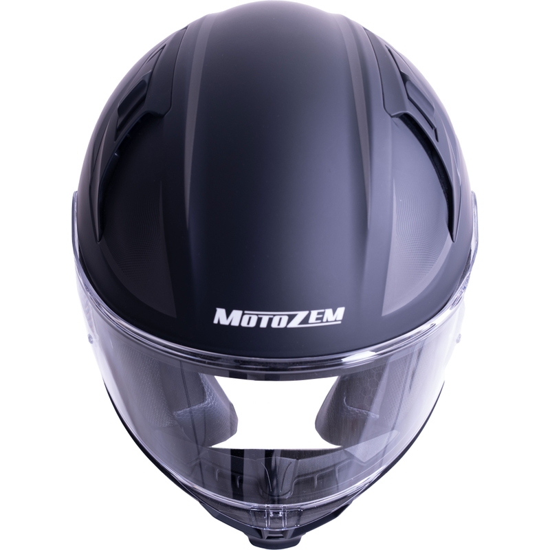 MotoZem Guardian täisnäoga mootorrattakiiver mattmust - näidis