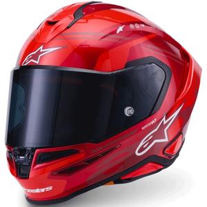 Alpinestars S-R7 A-Core täismaskiiver punane-valge