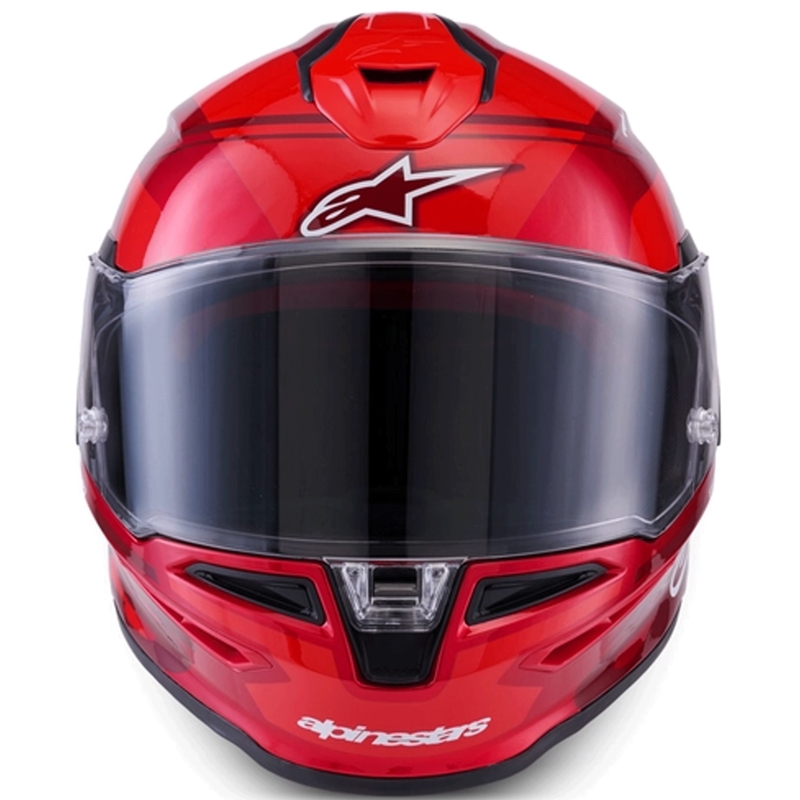 Alpinestars S-R7 A-Core täismaskiiver punane-valge