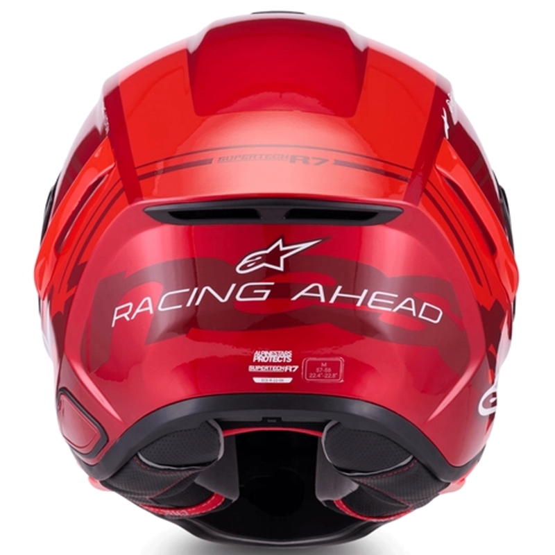 Alpinestars S-R7 A-Core täismaskiiver punane-valge
