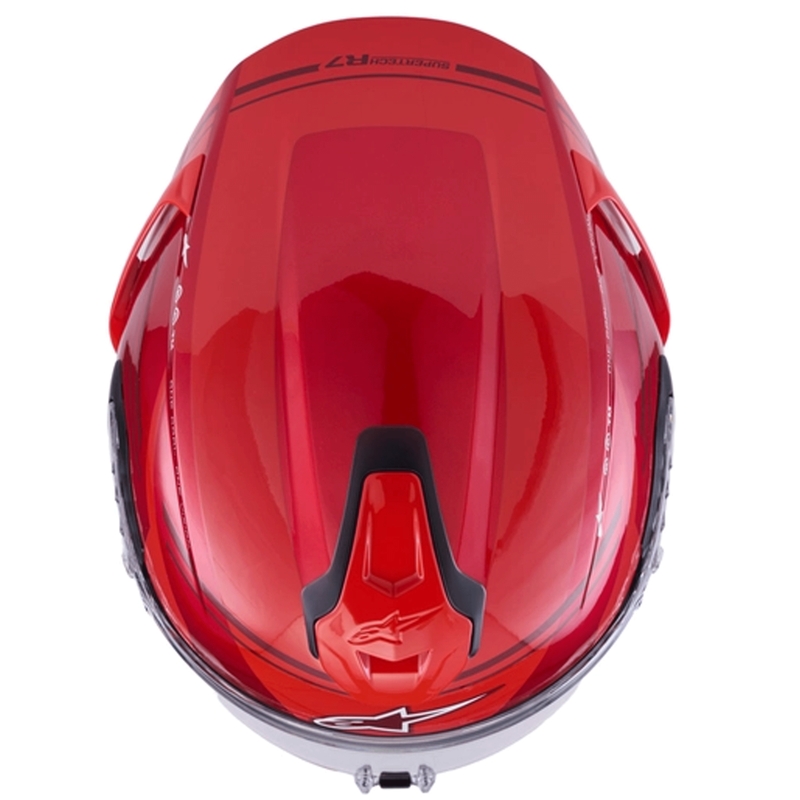 Alpinestars S-R7 A-Core täismaskiiver punane-valge