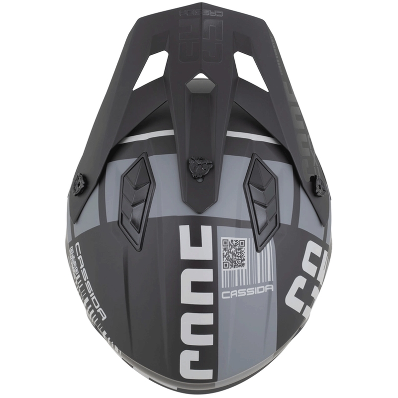 Modulaarne mootorrattakiiver Cassida Cross Country Code matt must-tumehall-helehall