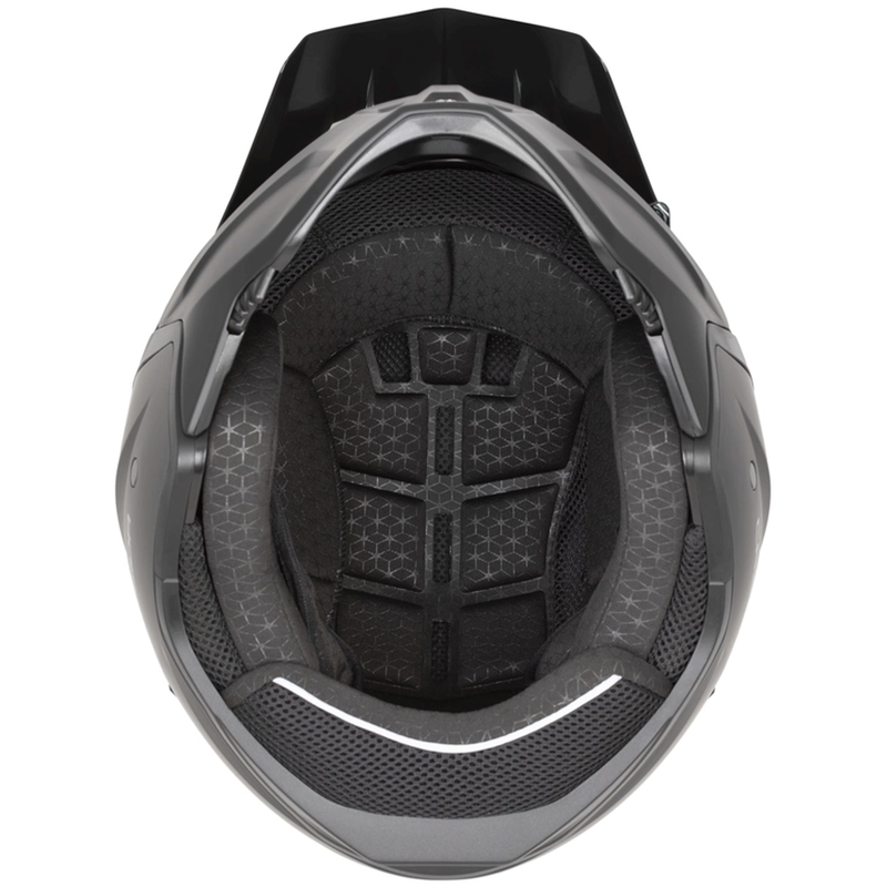 Modulaarne mootorrattakiiver Cassida Cross Country Code matt must-tumehall-helehall