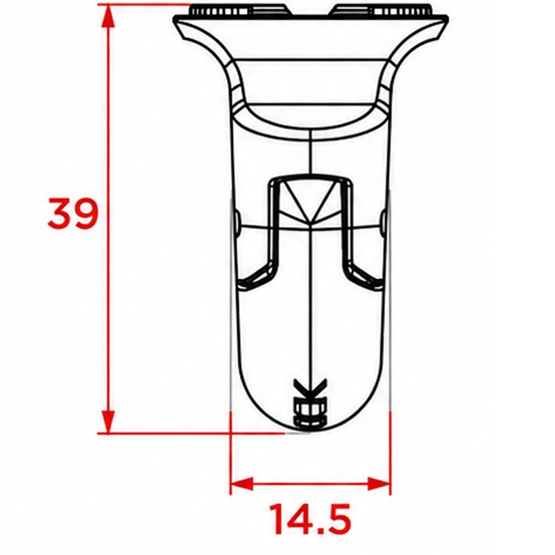 Quad Lock® 360 V2 väike telefonihoidiku alus must