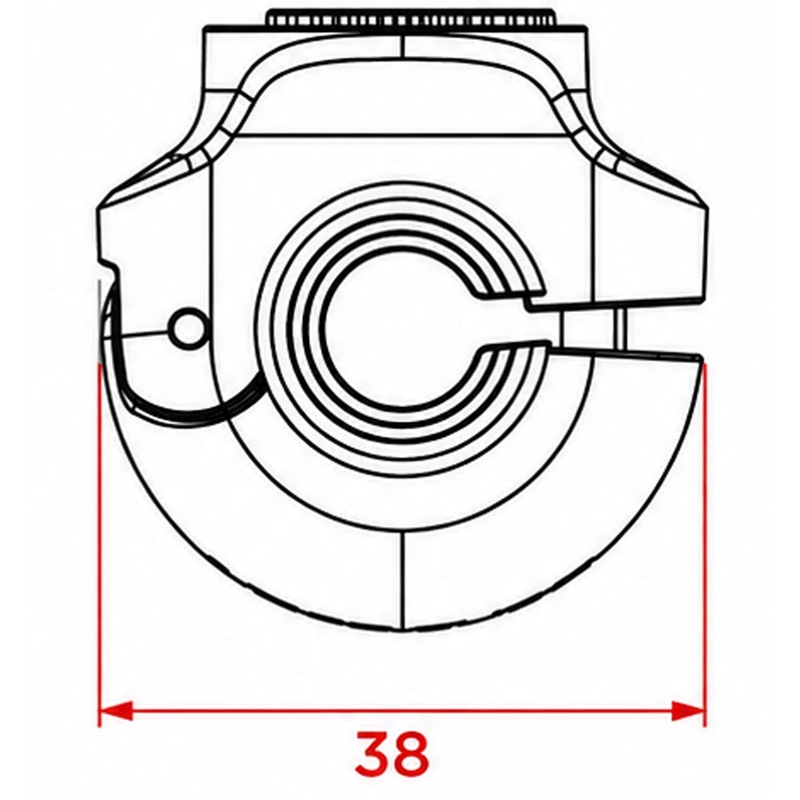 Quad Lock® 360 V2 väike telefonihoidiku alus must